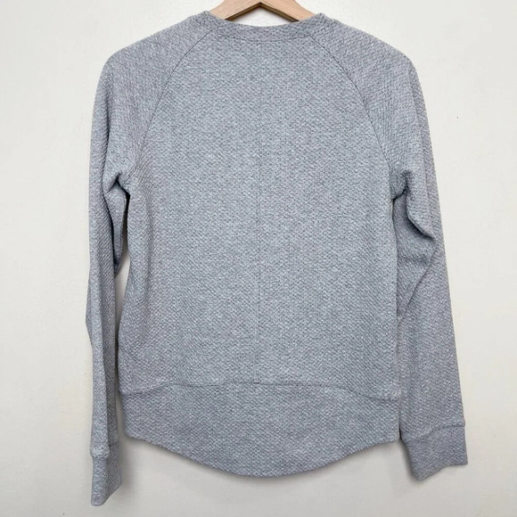 Lululemon Womens 4 Catch A Moment Crew Heathered Core  Light Grey - Picture 15 of 16